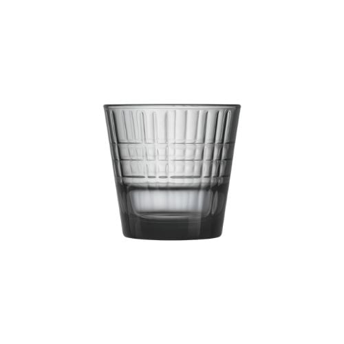Arcoroc Stack Up Cross Tempered Glass Old Fashioned Tumbler Ø8.3xH8cm, 210ml-7Oz, Grey