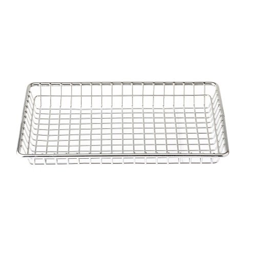 Tablecraft Stainless Steel Rectangle Wire Serving Basket L9xW7xH1.13"