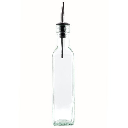 Tablecraft Prima Olive Oil Bottle With Stainless Steel Pourer, 8.1oz