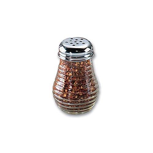 Tablecraft Beehive Cheese/Pepper Shaker, Chrome Plated Top, 6 oz