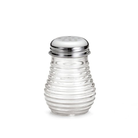 Tablecraft Beehive Cheese/Pepper Shaker, Chrome Plated Top, 6 oz