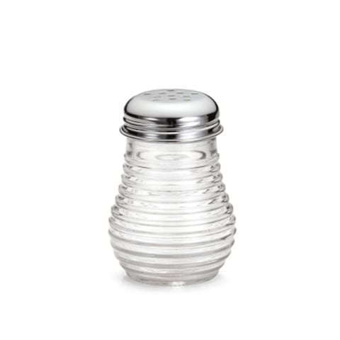 Tablecraft Beehive Cheese/Pepper Shaker, Chrome Plated Top, 6 oz