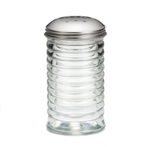 Tablecraft Beehive Cheese Shaker, Stainless Steel Top, 12 oz
