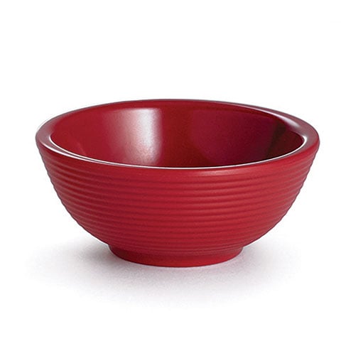 ROUND RIBBED RAMEKIN 2.7/8"xH1.3/16", 2oz, RED, MELAMINE, TABLECRAFT