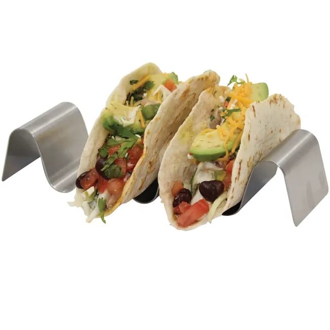 Tablecraft Stainless Steel Solid Taco Taxi L7.7xW2.2xH1.5"