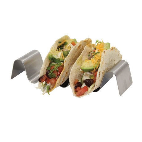 Tablecraft Stainless Steel Solid Taco Taxi L7.7xW2.2xH1.5"