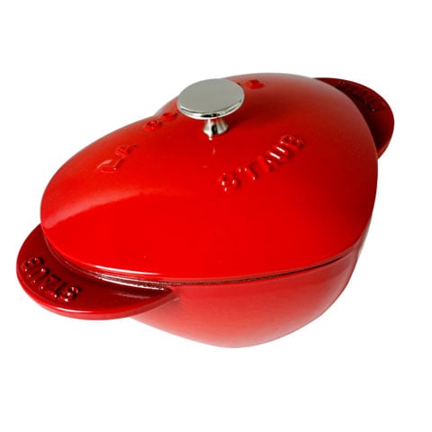 Staub Cast Iron Heart Cocotte, Ø20xH15.5cm, Cherry