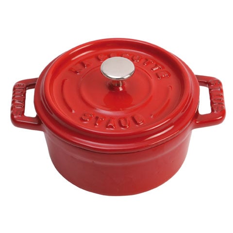 Staub Cast Iron Round Cocotte, Ø10cm, Cherry