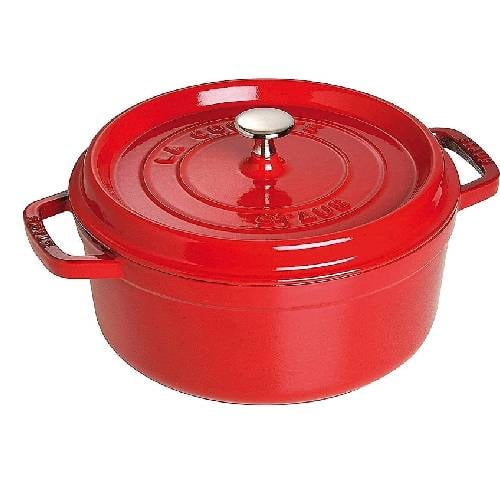 Staub Cast Iron Round Cocotte, Ø22cm, Cherry