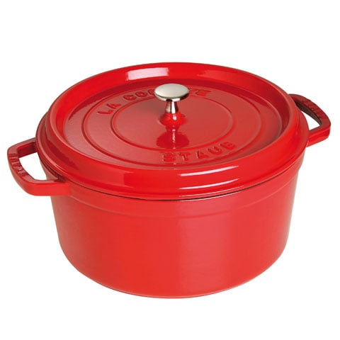 Staub Cast Iron Round Cocotte, Ø28cm, Cherry