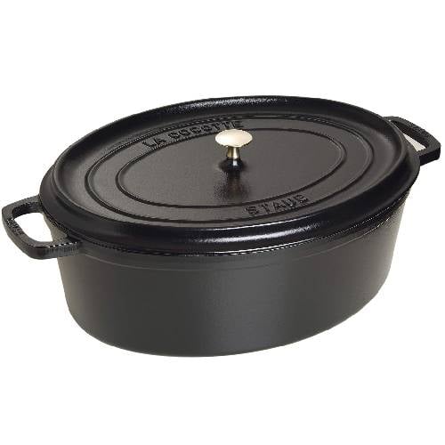 Staub Cast Iron Oval Cocotte, Ø29cm, Black