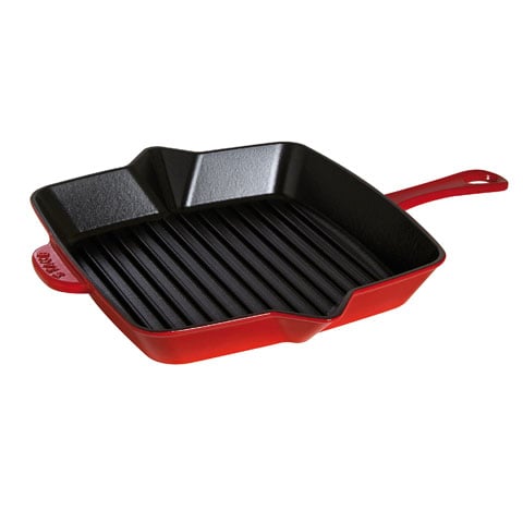 Staub American Square Grill Pan, 26x26cm, Cherry