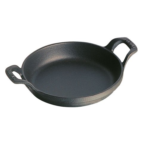 Staub Cast Iron Round Stackable Dish, Ø16xH5cm, Black