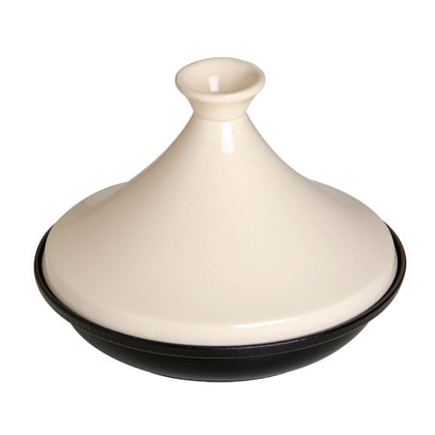 Staub Cast Iron Tajine with Ceramic Lid, Ø20x15cm, Black/Cream