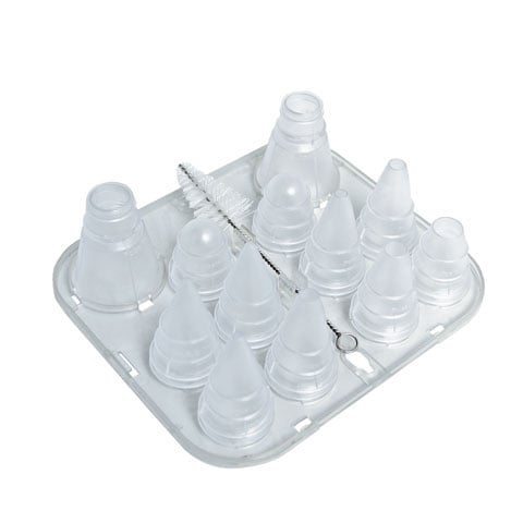 Schneider Tritan Plain Tubes 8Pcs Set Ø1,2,3,5,7,9,13,15mm, Includes 2 Lids, 2 Adaptors & 1 Brush