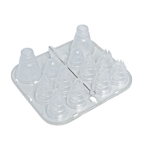 Schneider Tritan Star Tubes 8Pcs Set Ø4,5,7,9 (6 Pts) & Ø7,9,11,13mm, Includes 2 Lids, 2 Adaptors & 1 Brush