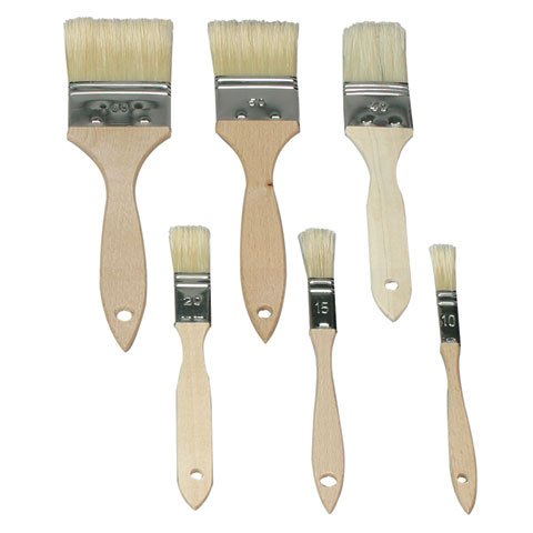 Schneider Boar Bristles Flat Pastry Brush With Wooden Handle W2.5cm