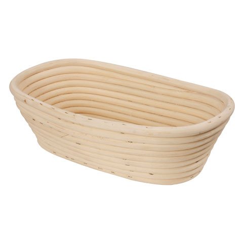 Schneider Wooden Oval Bread Proofing Basket L36xW20xH10.3cm, 2000g