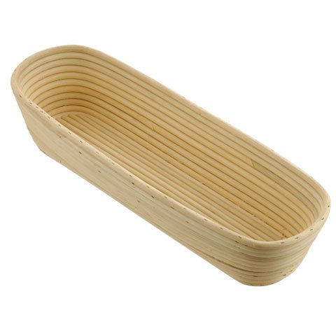 Schneider Wooden Round Long Bread Proofing Basket L24X13cm, 500g