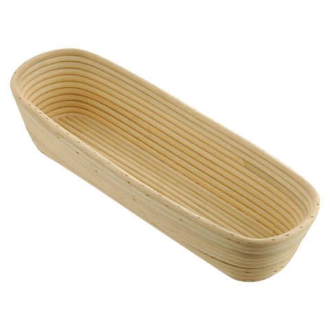 Schneider Wooden Rectangular Bread Proofing Basket L34xW13xH9cm, 1000g