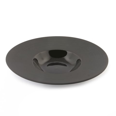 Cerabon Noma Deep Plate with Matt Rim, Ø265mm, Black