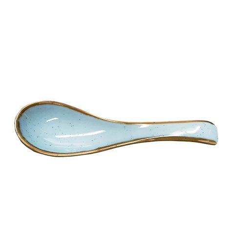 Cerabon Noma Porcelain Soup Spoon L15xW4.2xH3.5cm, Sesame Blue