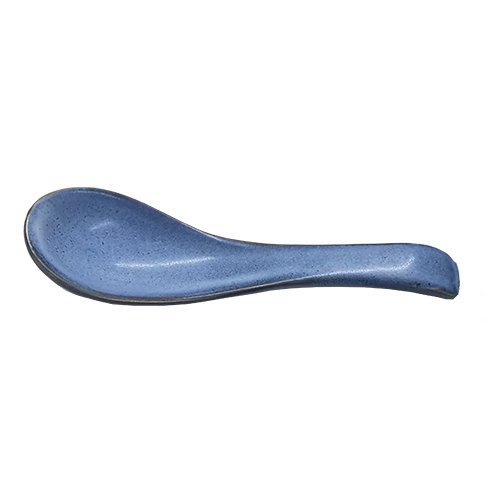 Cerabon Noma Porcelain Soup Spoon L15xW4.2xH3.5cm, Reactive Glaze (Matt Dark Blue)