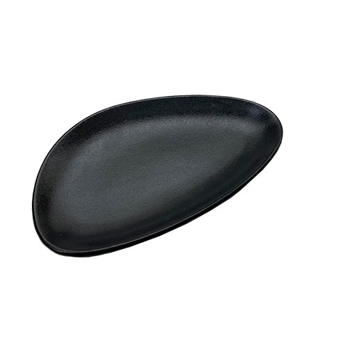 Cerabon Noma Plate L22.5xW13.8xH2.4cm, Black Glaze (Rough Surface)