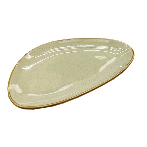 Cerabon Noma Plate L28xW17.3xH2.3cm, Sesame Khaki