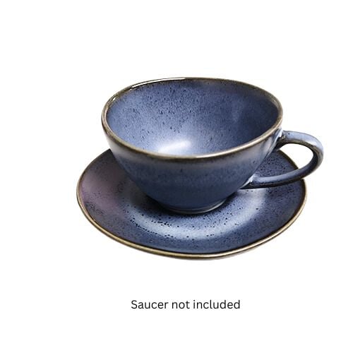 Cerabon Noma Coffee Cup L12xW9.2xH5.5cm, 180cc, Reactive Glaze (Matt Dark Blue)