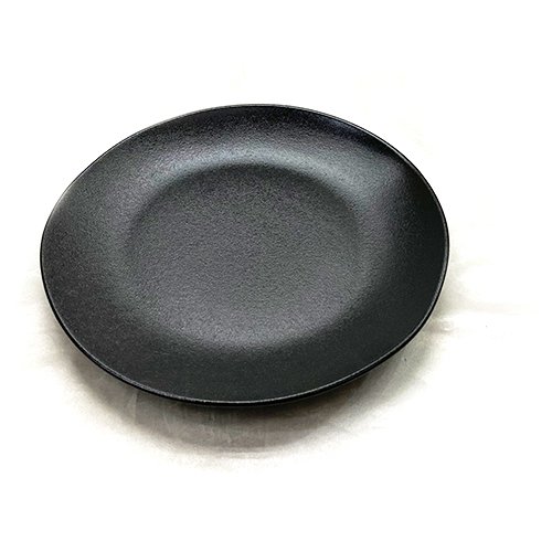 Cerabon Noma Round Coupe Plate Ø17.6xH1.3cm, Black Glaze (Rough Surface)