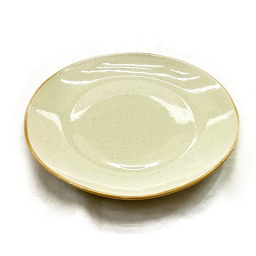 Cerabon Noma Round Coupe Plate Ø28xH2.2cm, Sesame Khaki