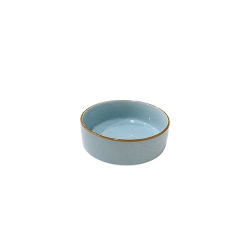 Cerabon Noma Porcelain Round High Rim Plate Ø16xH5.5cm, Sesame Blue