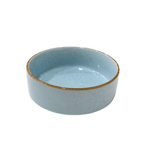 Cerabon Noma Porcelain Round High Rim Plate Ø20xH5.5cm, Sesame Blue