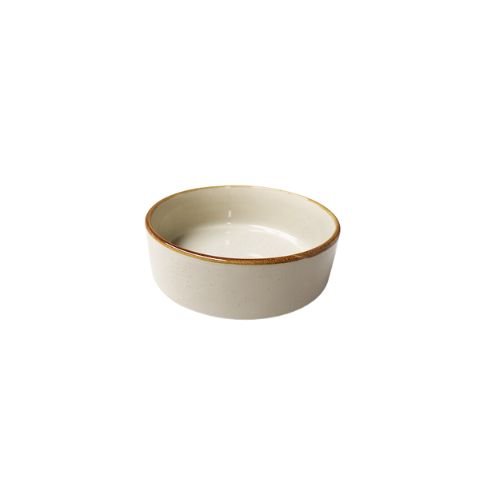 Cerabon Noma Porcelain Round High Rim Plate Ø16xH5.5cm, Sesame Khaki