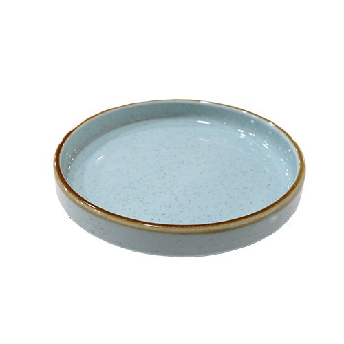 Cerabon Noma Porcelain Round High Rim Plate Ø27.5xH2.5cm, Sesame Blue
