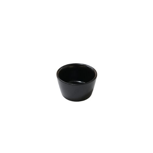 Cerabon Noma Porcelain Ramekin Ø7xH4cm, Black Glaze (Rough Surface)