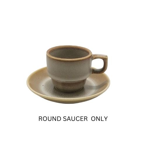 Cerabon Noma Porcelain Round Saucer Ø12xH2cm For YBF1547-80-Yl, Reactive Yellow