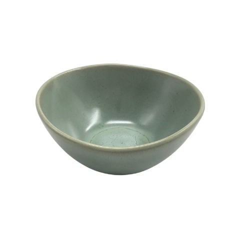Cerabon Noma Porcelain Bowl L18xW17xH8.6cm, Reactive Green