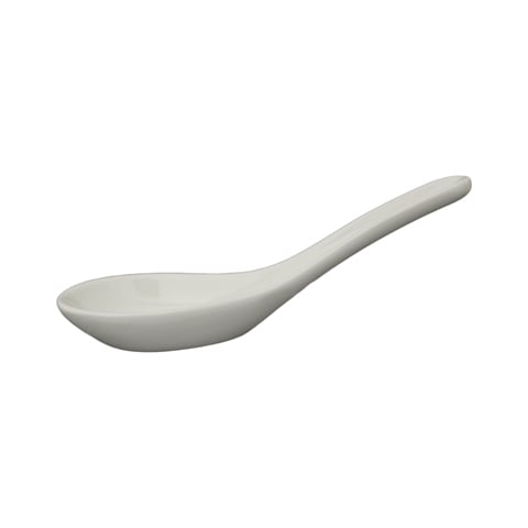 PORCELAIN CHINESE SOUP SPOON L13cm, SHANGRILA, CERABON by PETYE