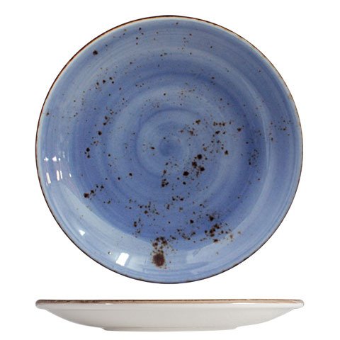 Cerabon Petye Rustic Porcelain Round Dinner Plate Ø27.5cm, Indigo