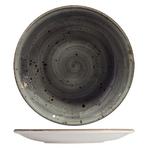 Cerabon Petye Rustic Porcelain Round Dessert Plate Ø20cm, Sparrow