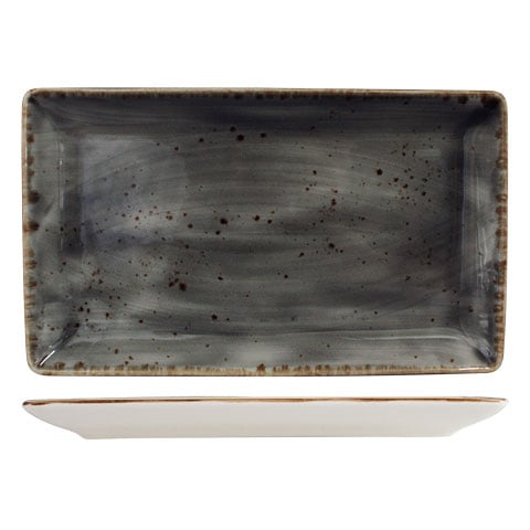 Cerabon Petye Rustic Porcelain Rectangular Platter L26.25xW15cm, Sparrow