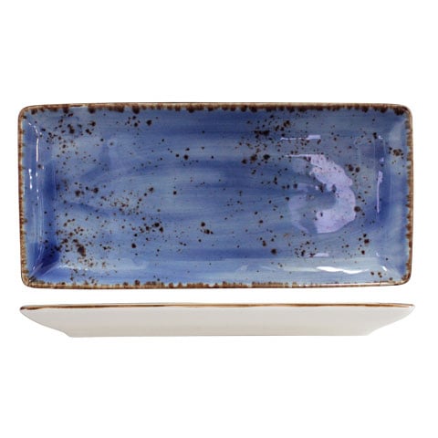 Cerabon Petye Rustic Porcelain Rectangular Platter L32.5xW15cm, Indigo