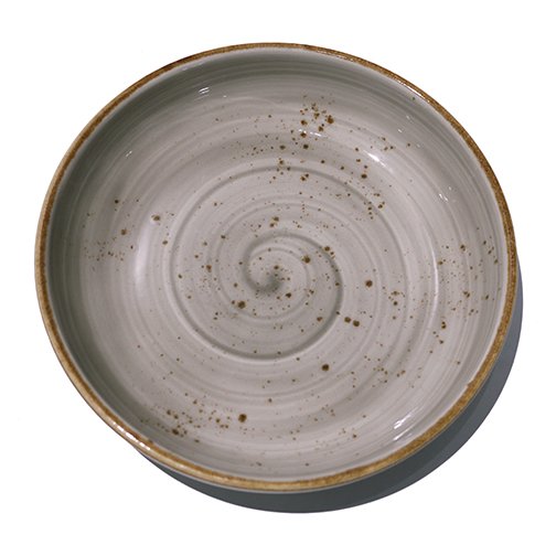 Cerabon Petye Rustic Porcelain Round Deep Dish Ø24xH4cm, Sparrow