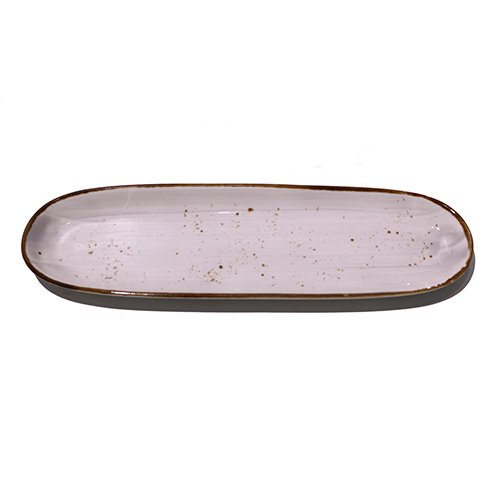Cerabon Petye Rustic Porcelain Oval Dish L34xW10xH2.5cm, Dove