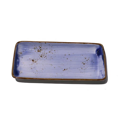 Cerabon Petye Rustic Porcelain Rectangle Plate L22xW10.3xH2.3cm, Indigo