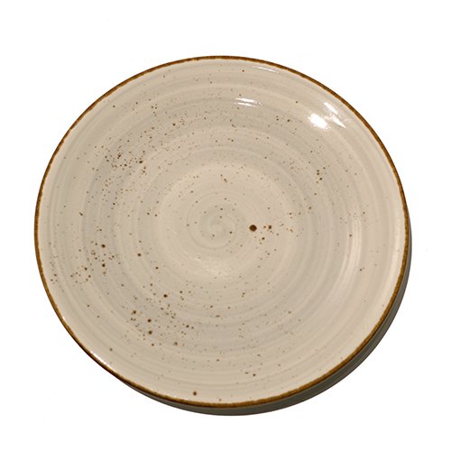 Cerabon Petye Rustic Porcelain Round Plate Ø23xH1.8cm, Dove