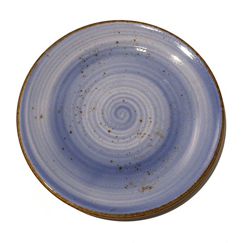 Cerabon Petye Rustic Porcelain Round Plate Ø23xH1.8cm, Indigo