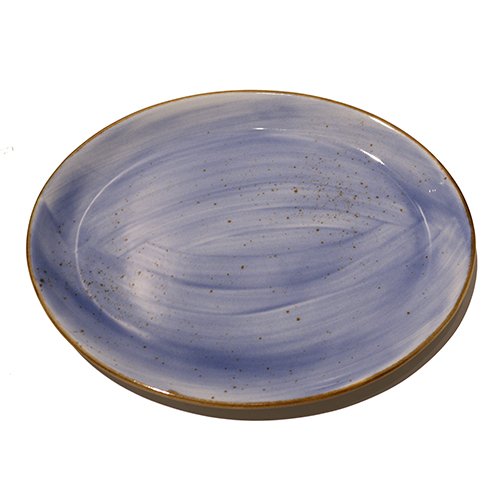 Cerabon Petye Rustic Porcelain Oval Plate L34xW27xH3cm, Indigo